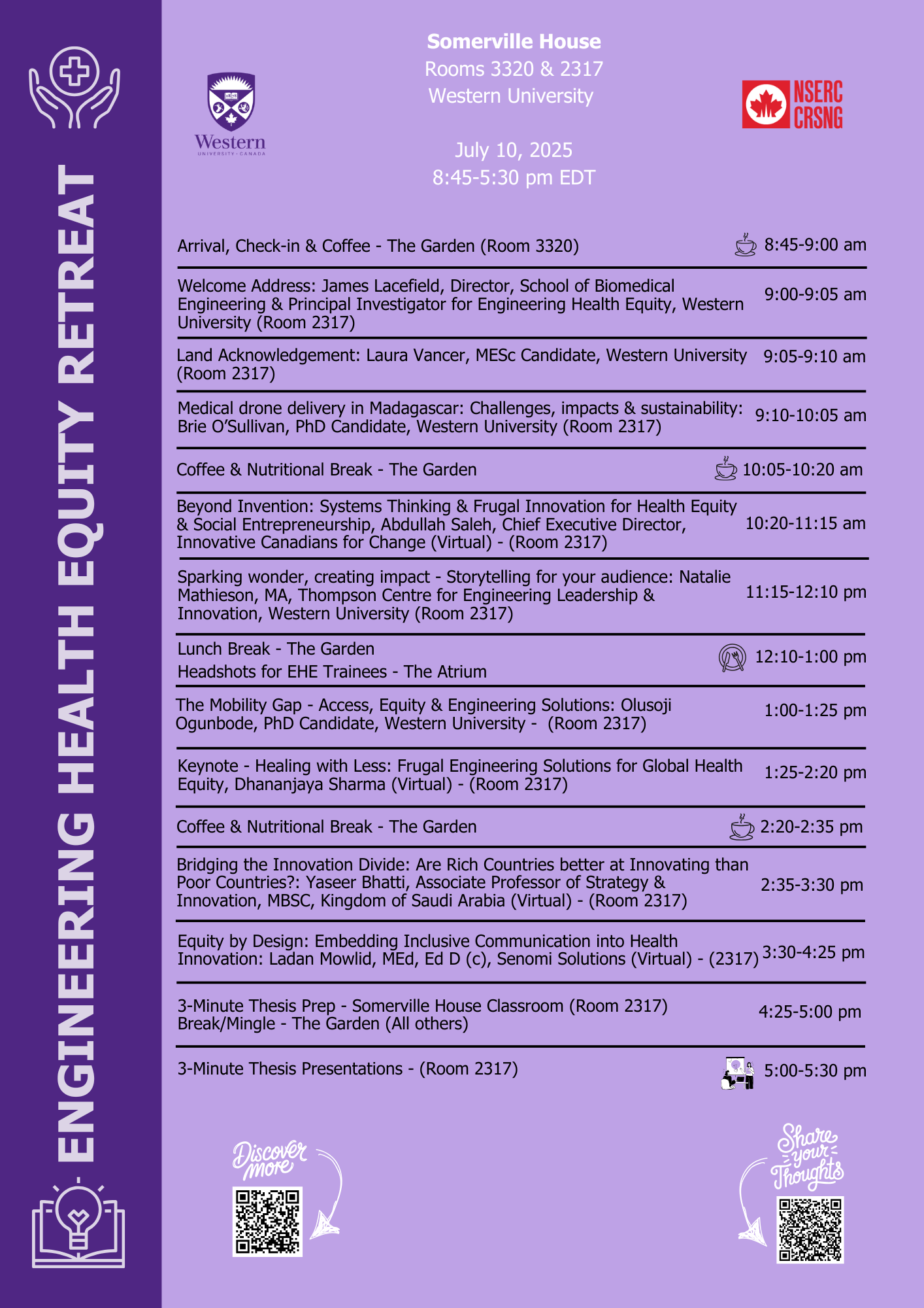 Agenda for Retreat